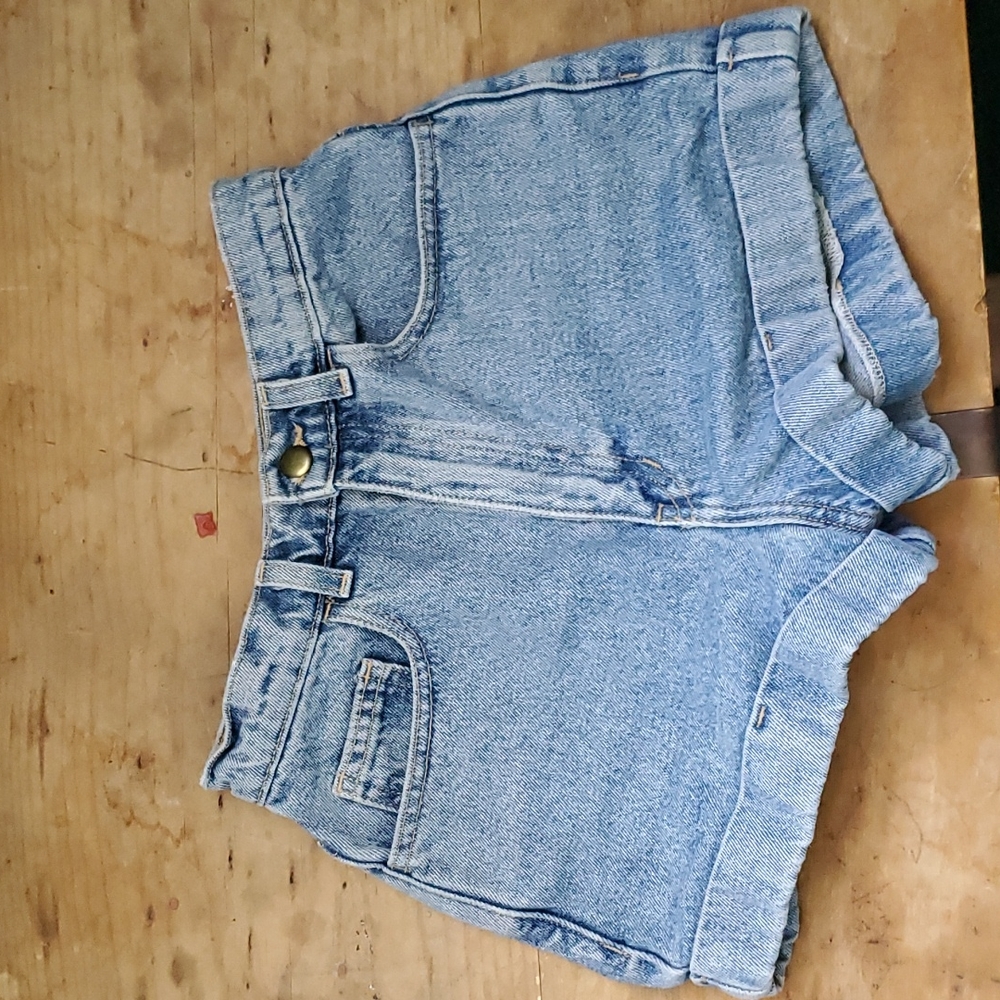 High waisted American Apparel Jean Shorts